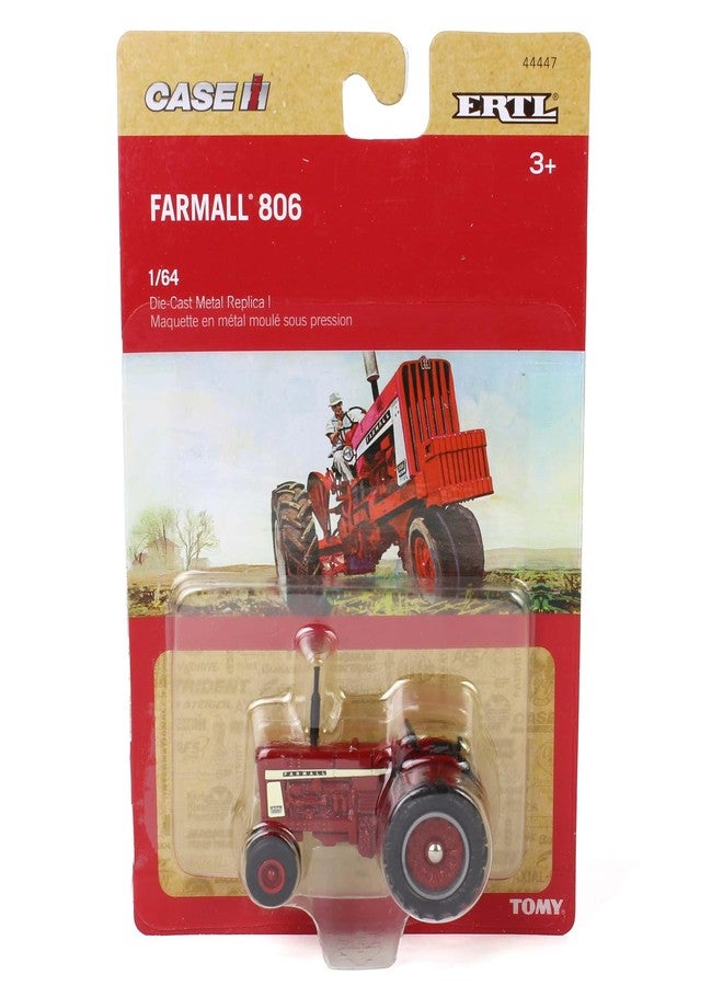 ERTL 1/64 IH Farmall 806 Tractor with Clamshell Fenders Replica Play 44447 - Image 5